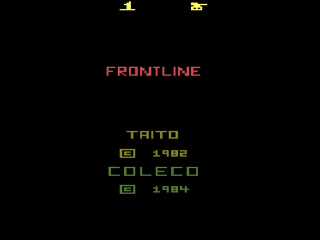 Front Line title screen for Atari 2600